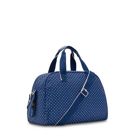 Kipling Camama Classic Printed Diaper Bags Soft Dot Blue | CA 1243EB